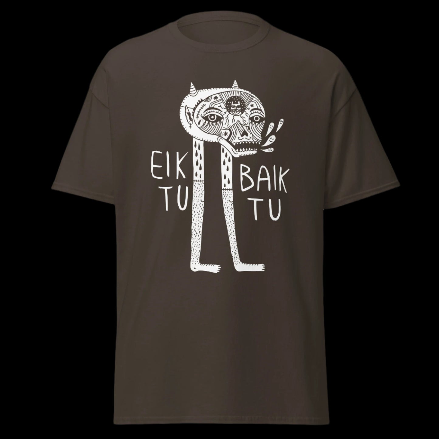 Grupės Eiktubaiktu marškinėliai iš 100% storos medvilnės