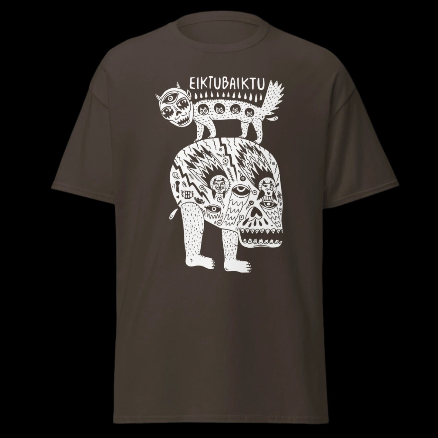 Grupės Eiktubaiktu marškinėliai iš 100% storos medvilnės