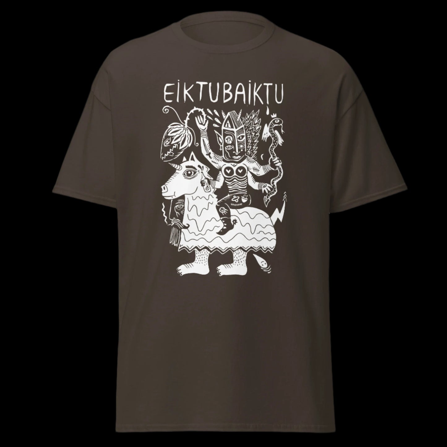 Grupės Eiktubaiktu marškinėliai iš 100% storos medvilnės