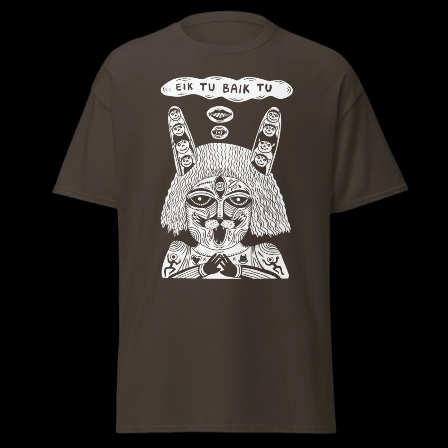 Grupės Eiktubaiktu marškinėliai iš 100% storos medvilnės