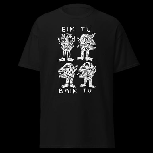 Grupės Eiktubaiktu marškinėliai iš 100% storos medvilnės