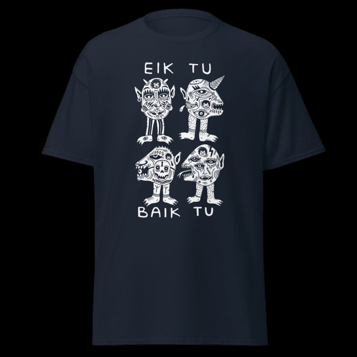 Grupės Eiktubaiktu marškinėliai iš 100% storos medvilnės