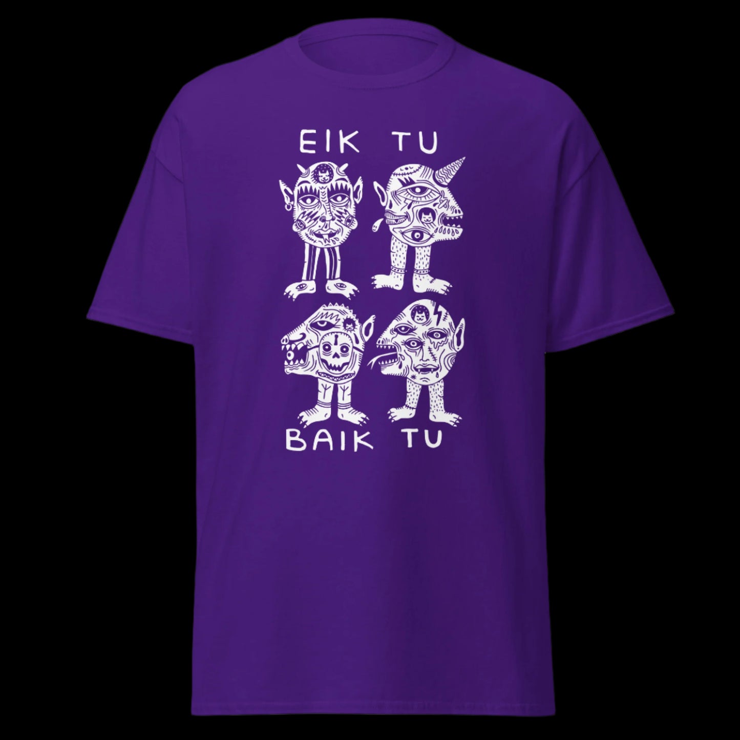 Grupės Eiktubaiktu marškinėliai iš 100% storos medvilnės