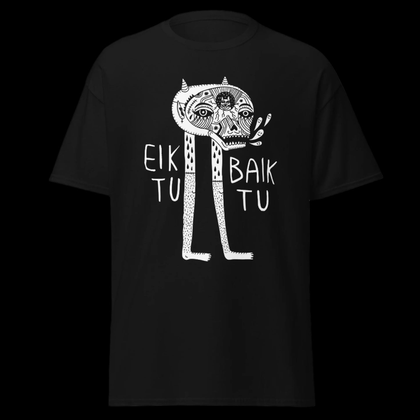 Grupės Eiktubaiktu marškinėliai iš 100% storos medvilnės