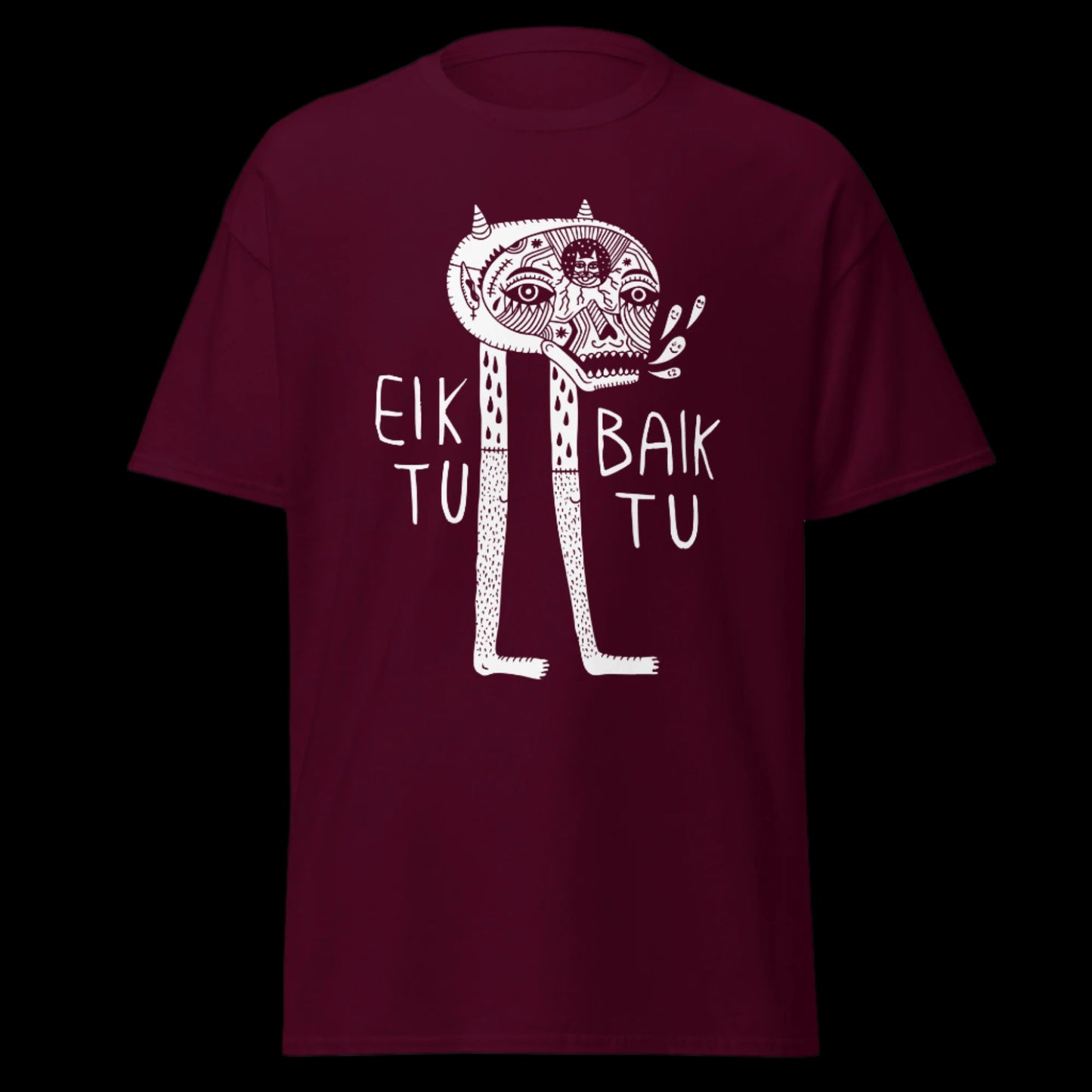 Grupės Eiktubaiktu marškinėliai iš 100% storos medvilnės