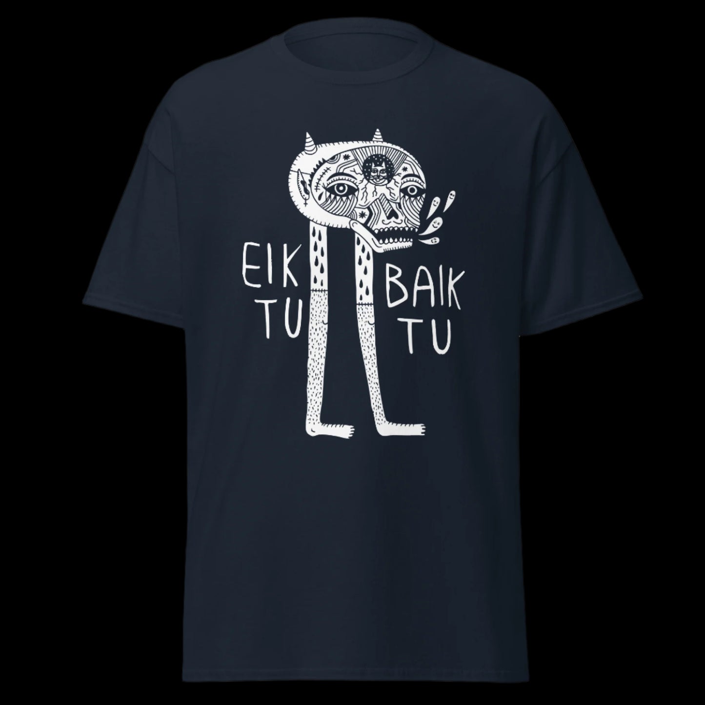 Grupės Eiktubaiktu marškinėliai iš 100% storos medvilnės