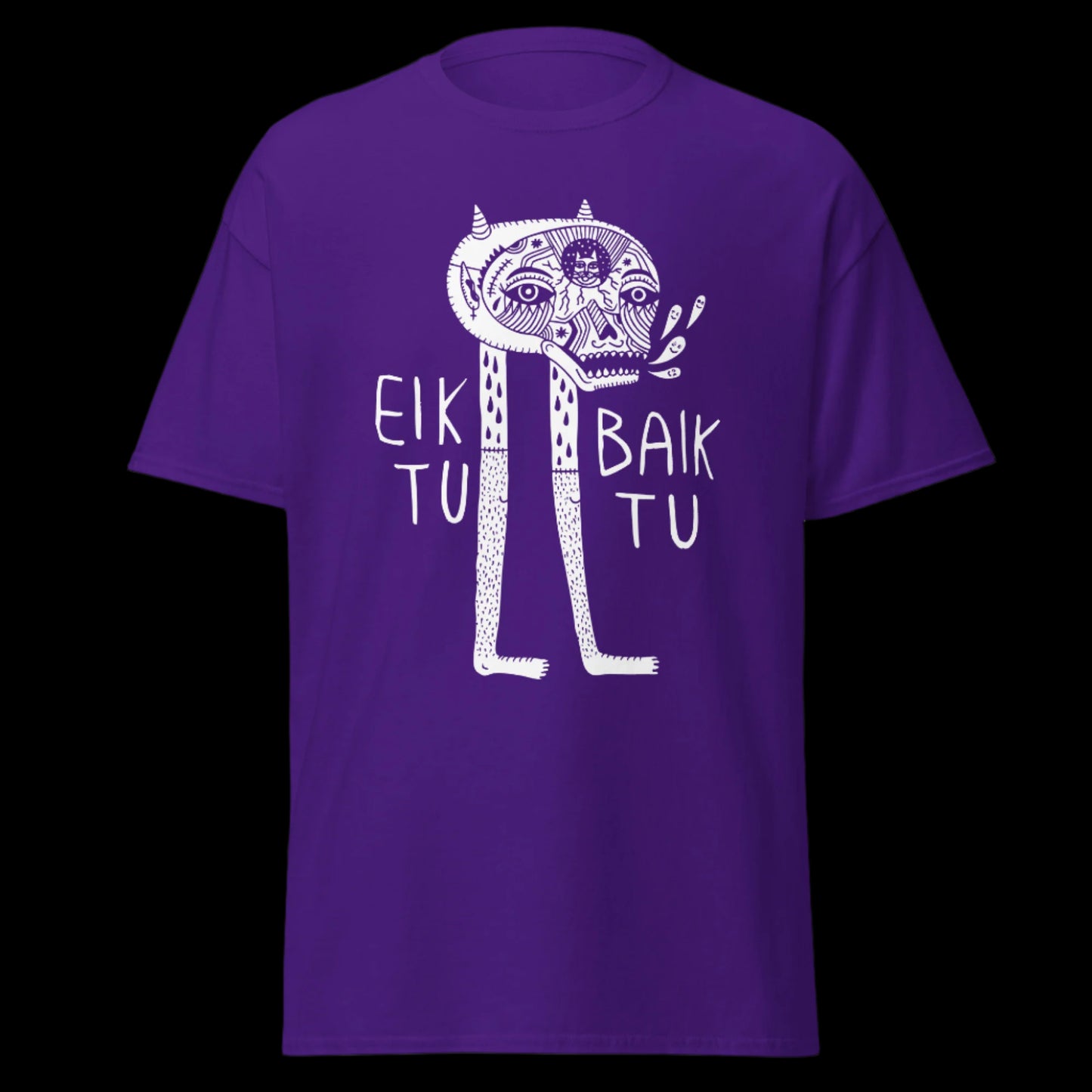 Grupės Eiktubaiktu marškinėliai iš 100% storos medvilnės