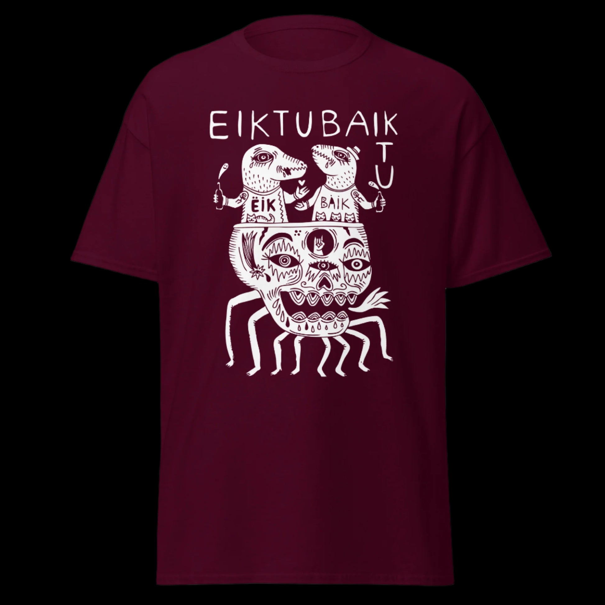 Grupės Eiktubaiktu marškinėliai iš 100% storos medvilnės