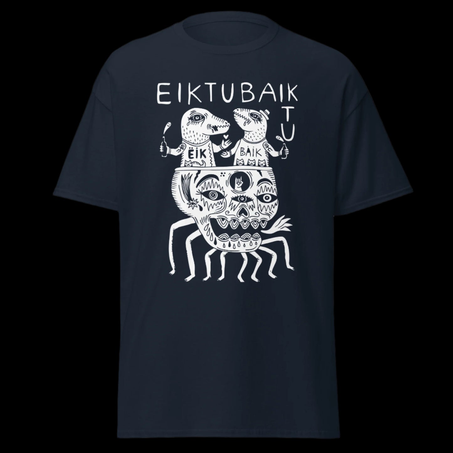 Grupės Eiktubaiktu marškinėliai iš 100% storos medvilnės