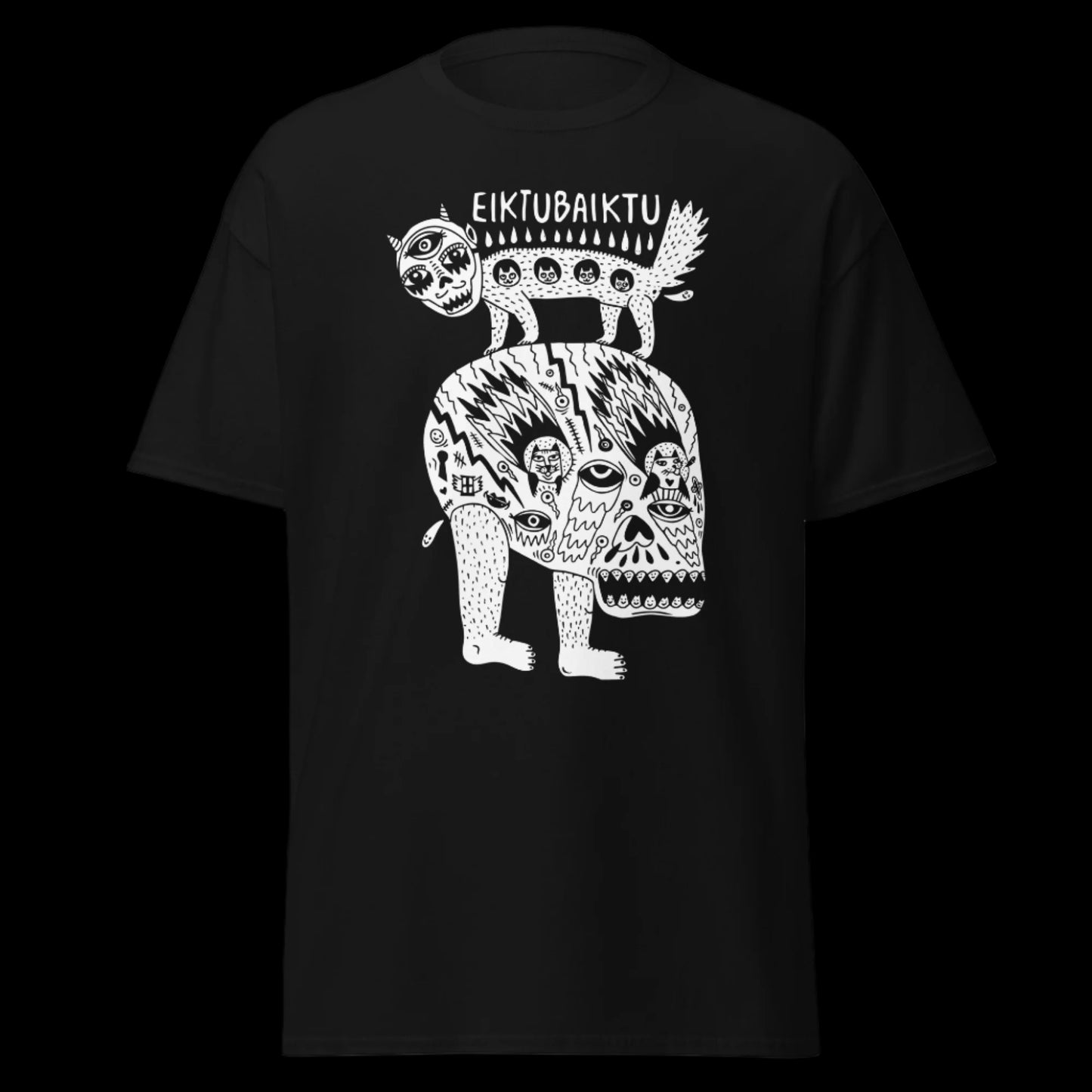 Grupės Eiktubaiktu marškinėliai iš 100% storos medvilnės