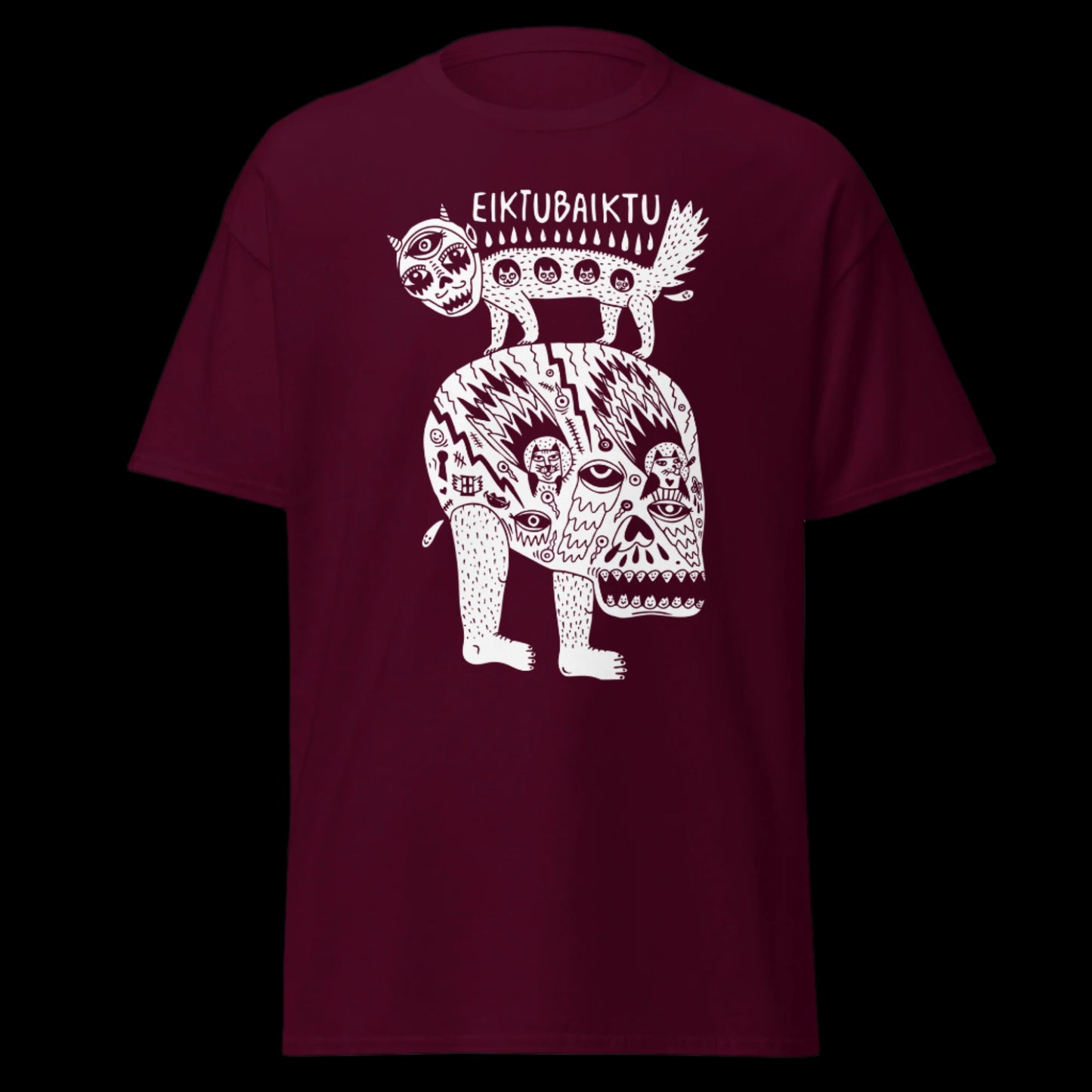 Grupės Eiktubaiktu marškinėliai iš 100% storos medvilnės