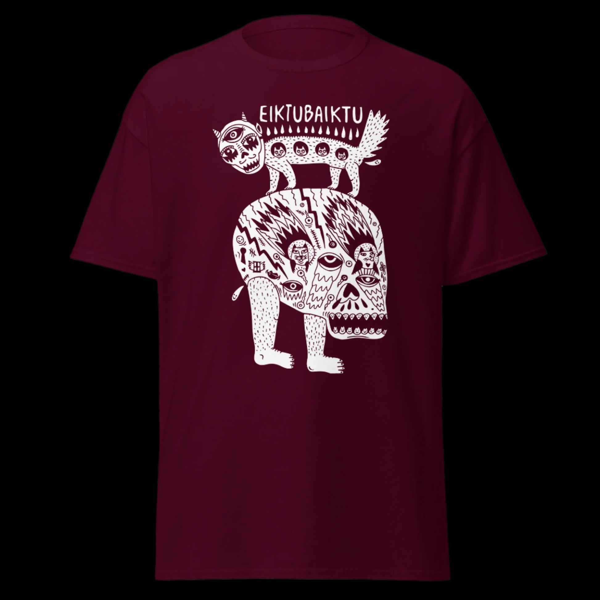 Grupės Eiktubaiktu marškinėliai iš 100% storos medvilnės