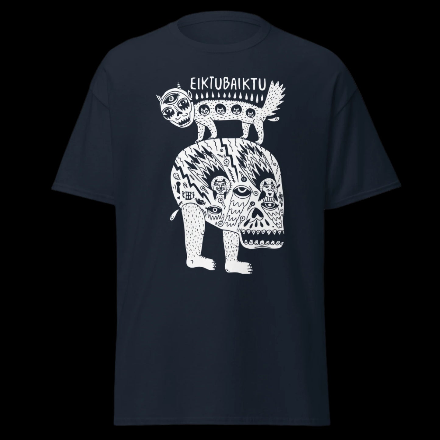 Grupės Eiktubaiktu marškinėliai iš 100% storos medvilnės