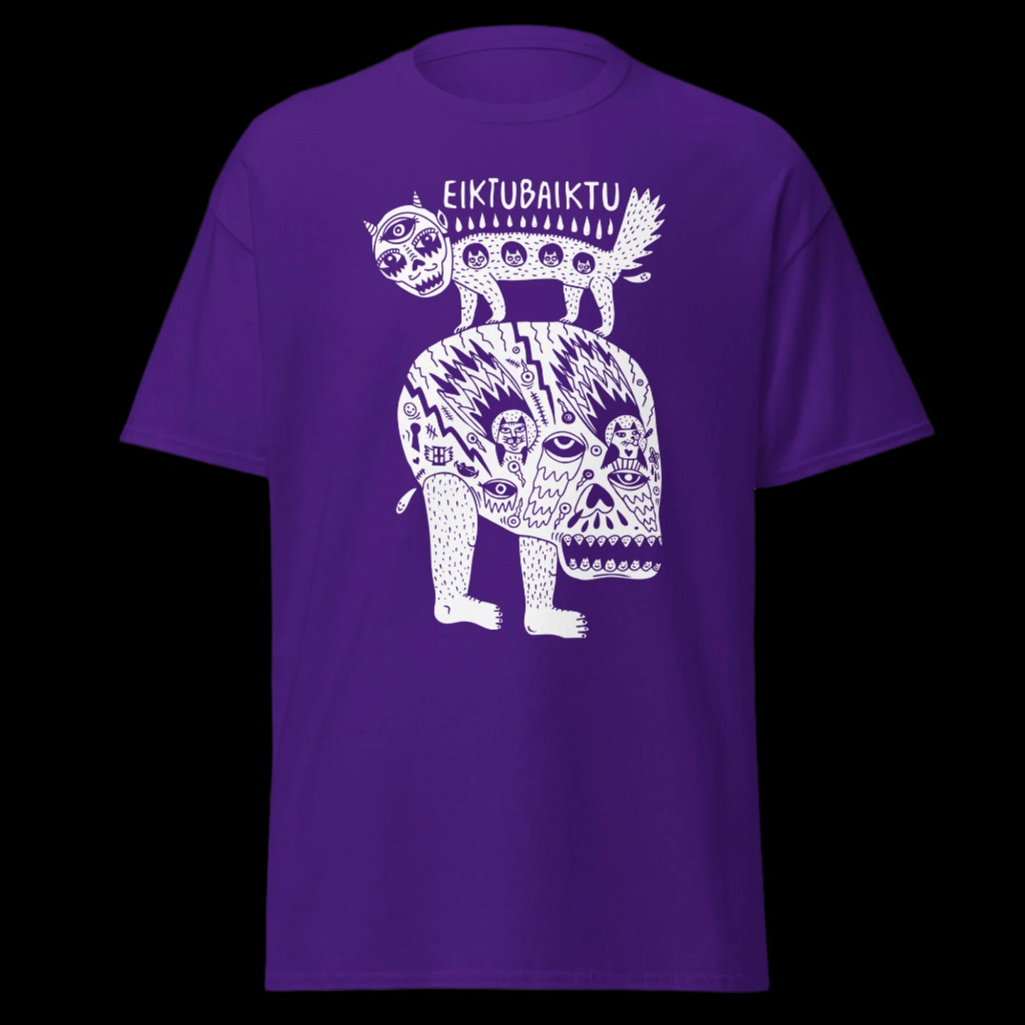 Grupės Eiktubaiktu marškinėliai iš 100% storos medvilnės