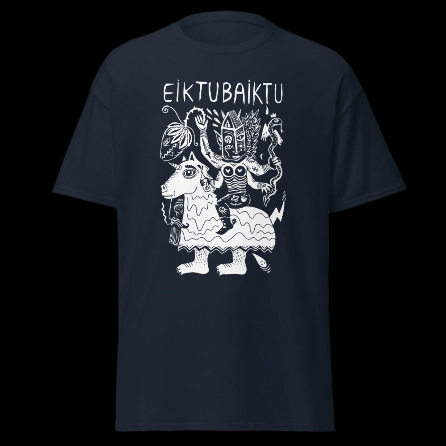 Grupės Eiktubaiktu marškinėliai iš 100% storos medvilnės