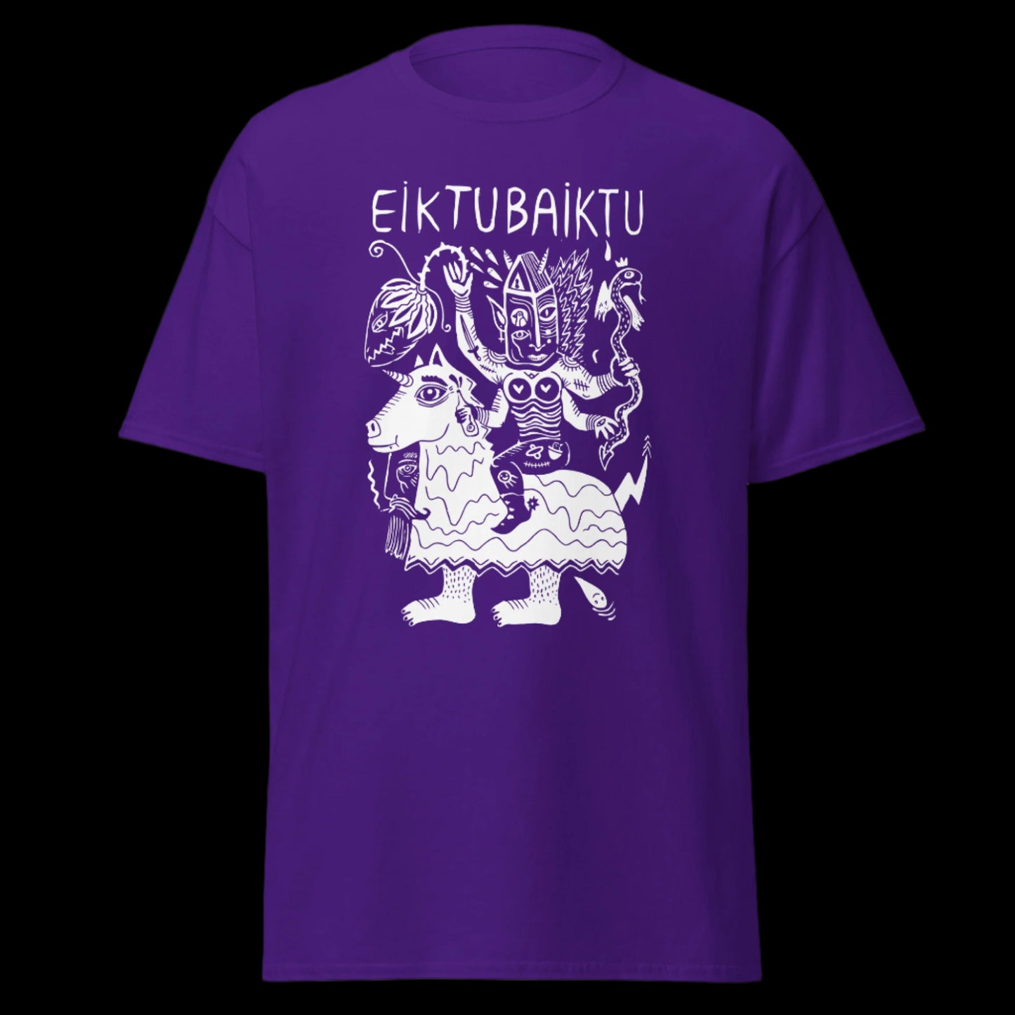 Grupės Eiktubaiktu marškinėliai iš 100% storos medvilnės