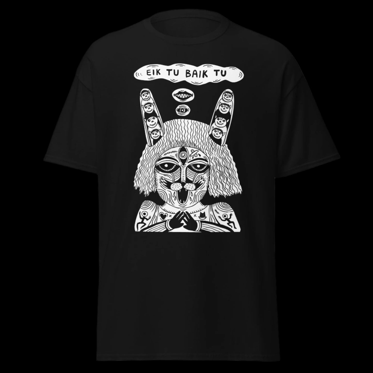 Grupės Eiktubaiktu marškinėliai iš 100% storos medvilnės