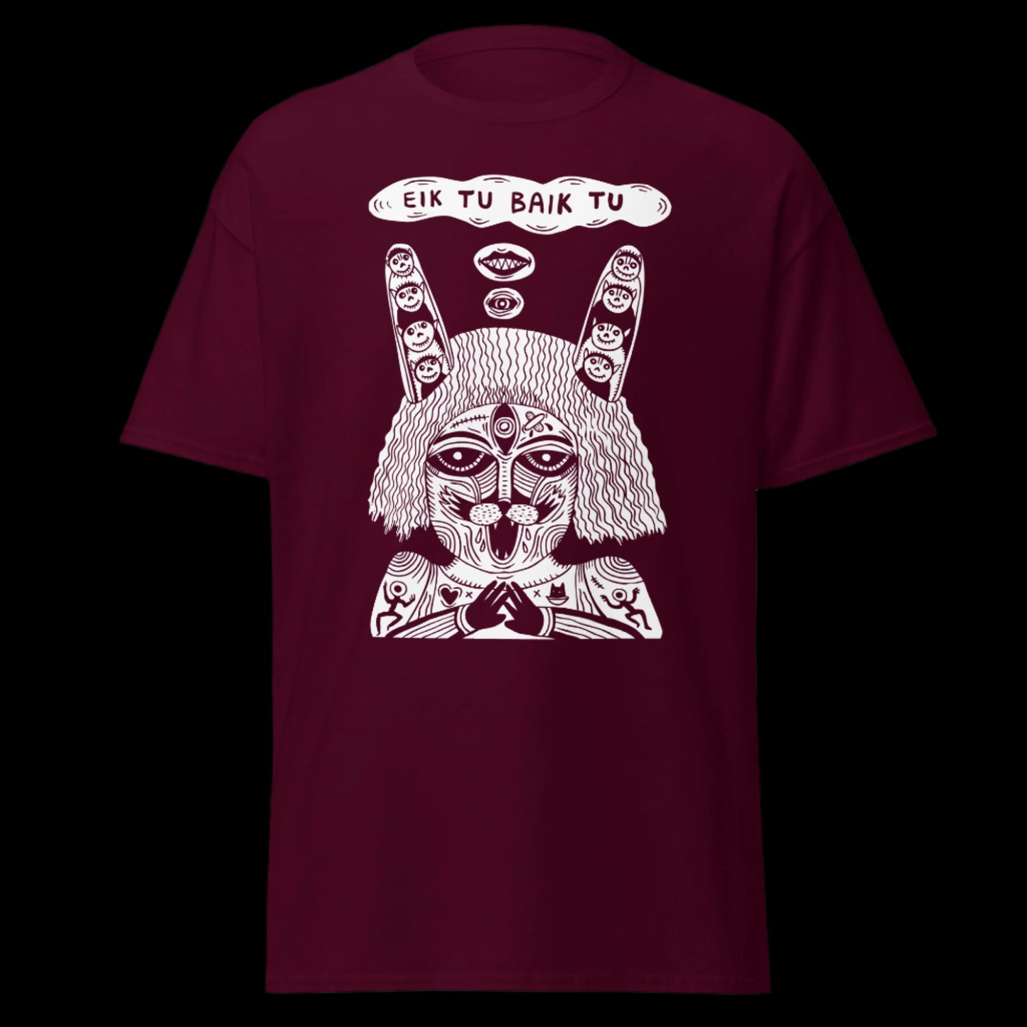 Grupės Eiktubaiktu marškinėliai iš 100% storos medvilnės