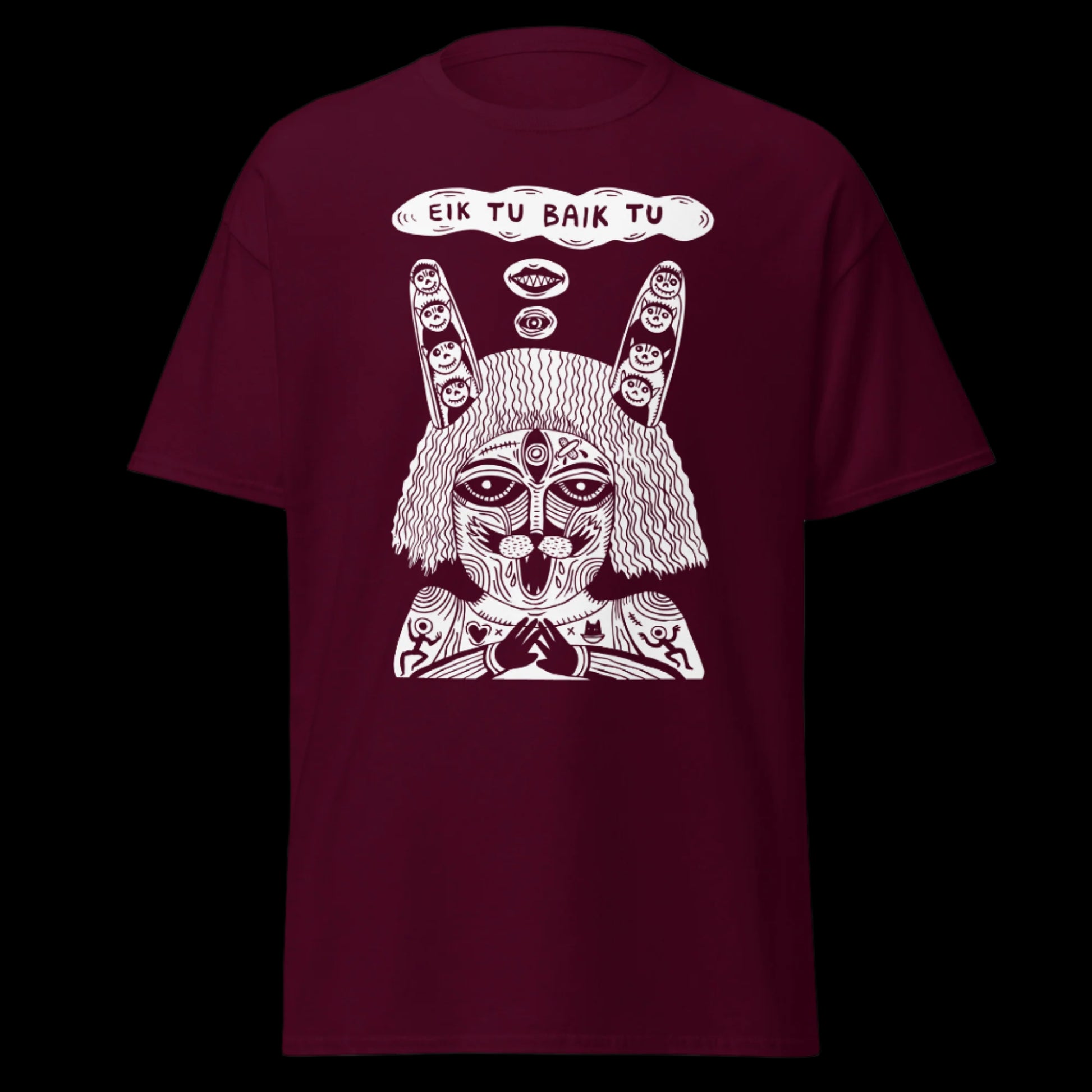 Grupės Eiktubaiktu marškinėliai iš 100% storos medvilnės