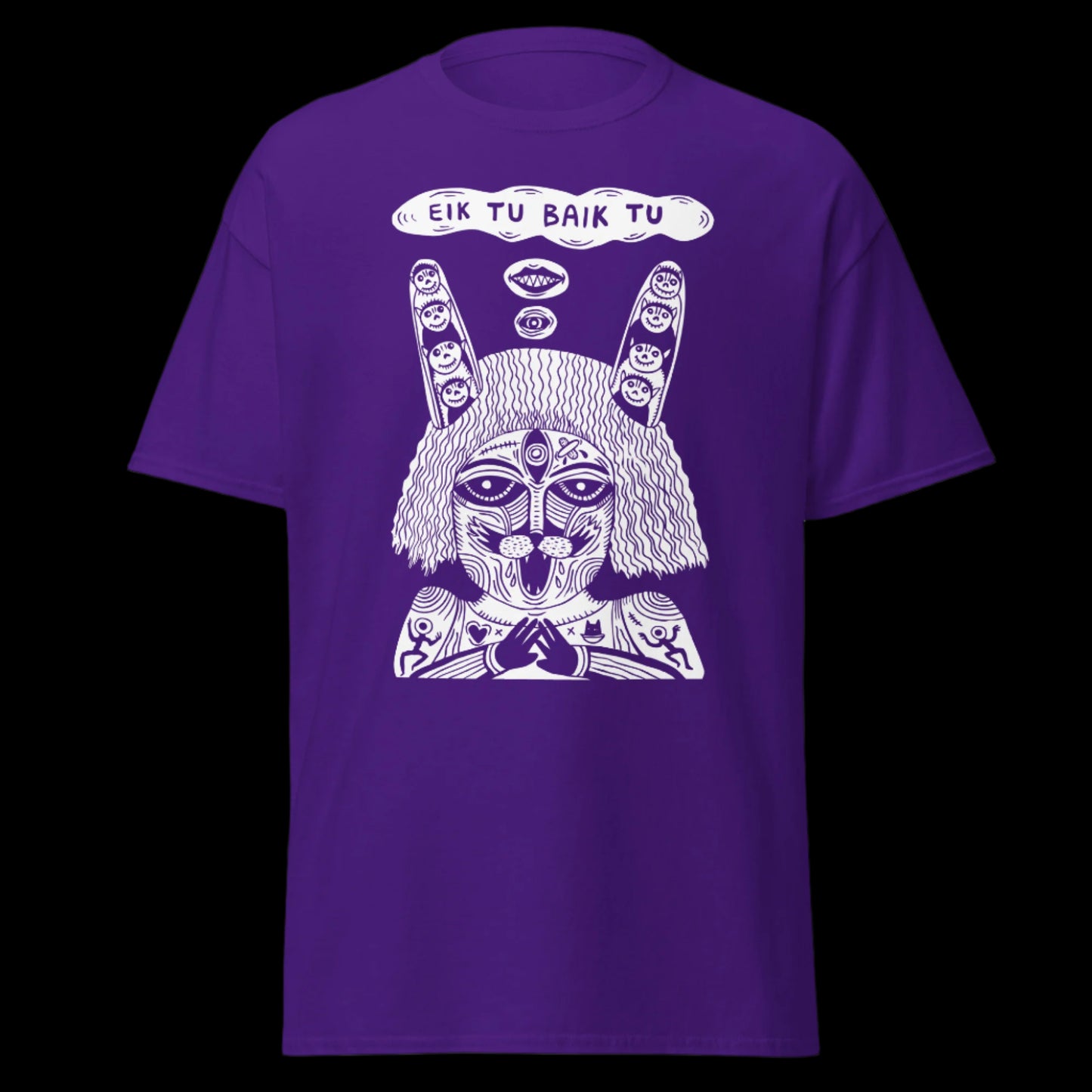 Grupės Eiktubaiktu marškinėliai iš 100% storos medvilnės