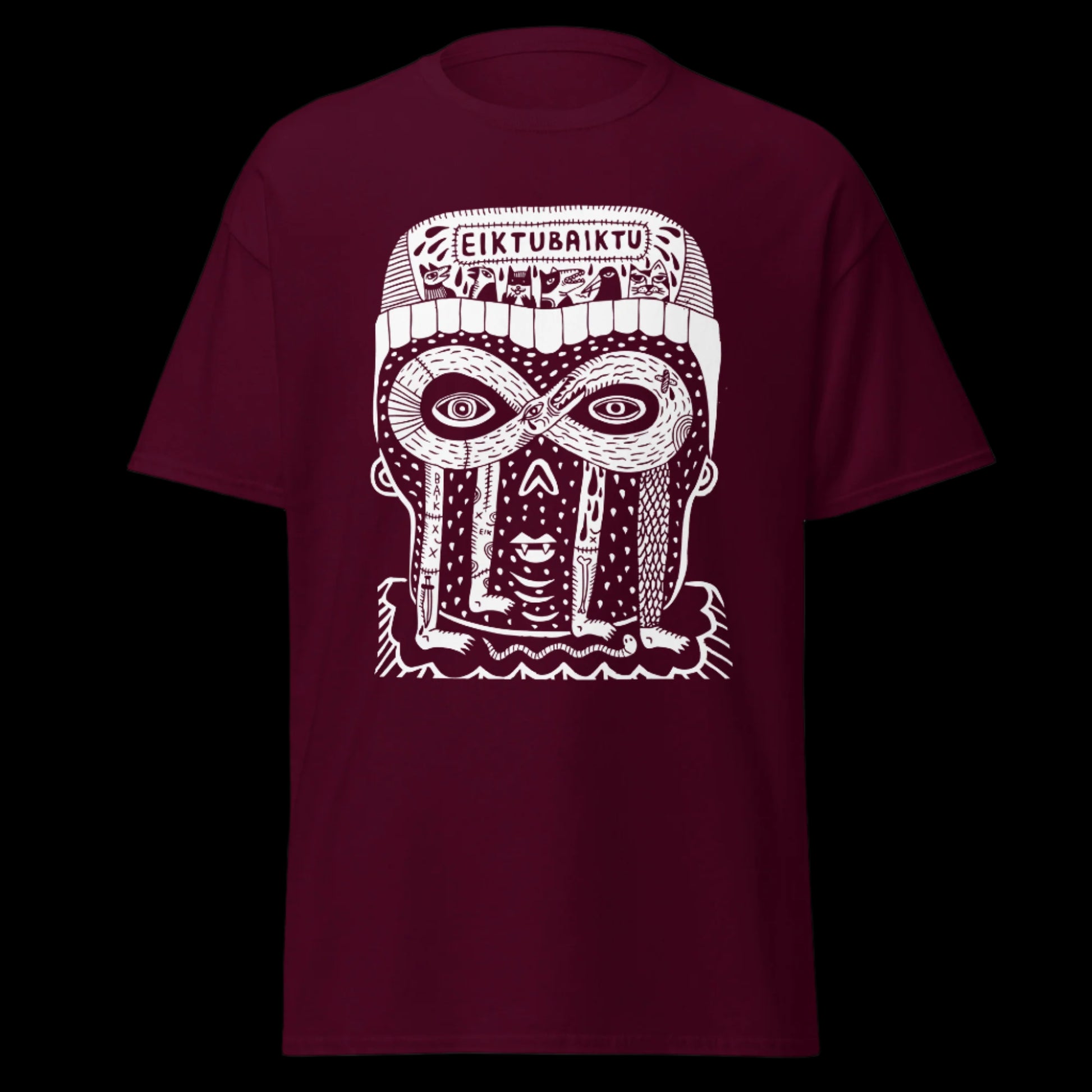 Grupės Eiktubaiktu marškinėliai iš 100% storos medvilnės