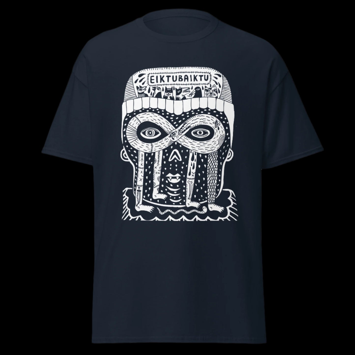 Grupės Eiktubaiktu marškinėliai iš 100% storos medvilnės