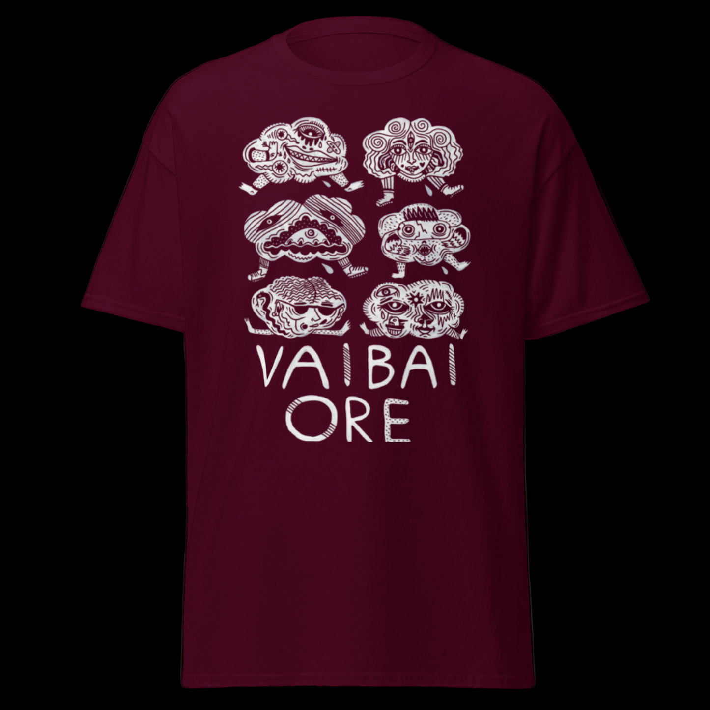 Vaibai Ore marškinėliai iš 100% storos medvilnės