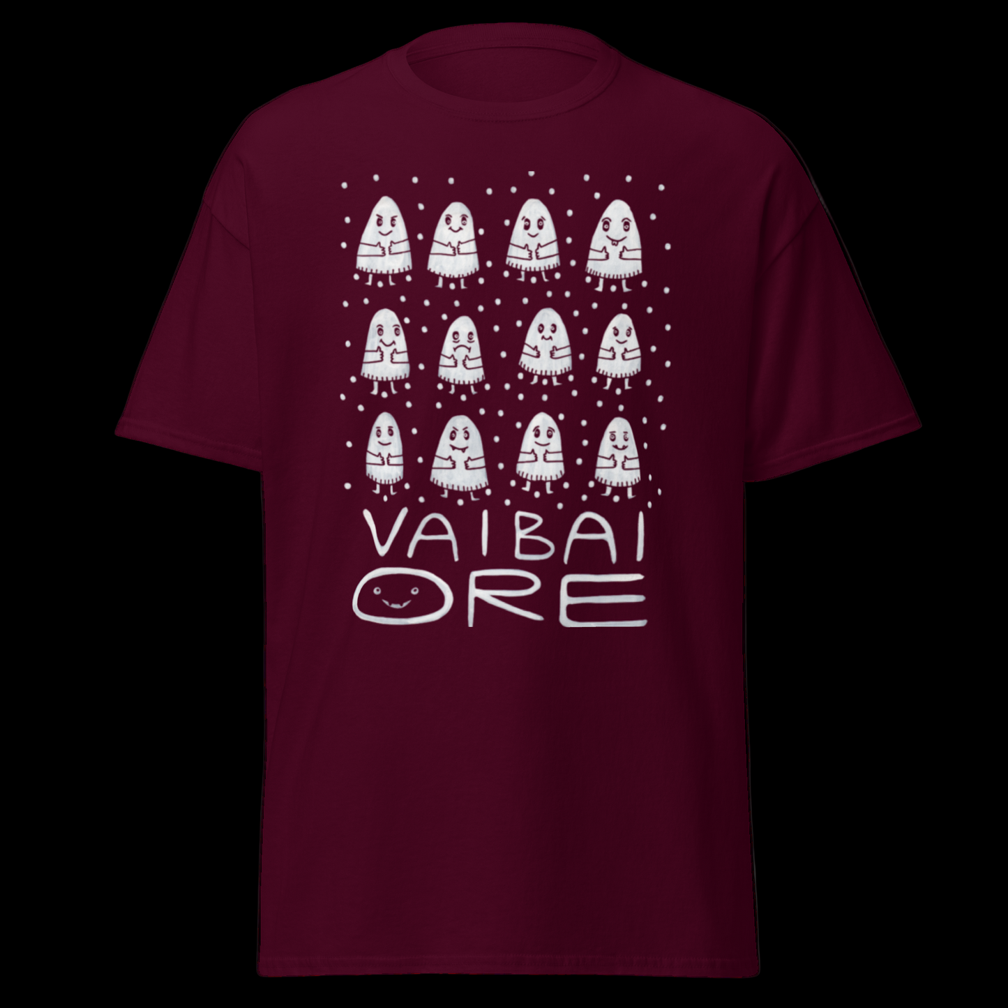 Vaibai Ore marškinėliai iš 100% storos medvilnės